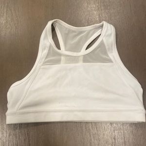 Athleta Girl White Sportsbra sz 8-10 EUC